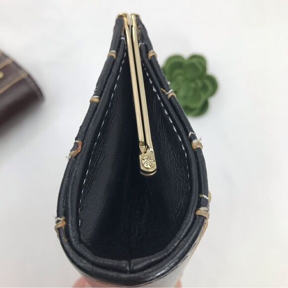 Bundle of 2 Brown and Black Grommet Clasp Clutches - Picture 8 of 16